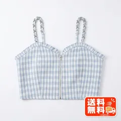 Ank Rouge アンクルージュ ギンガムチェック柄 チェーン トップス M axes femme風のサムネイル