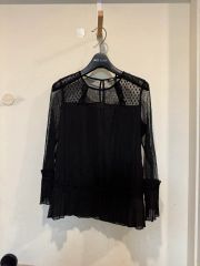 極美品】melange メランジェ 総柄アートシャツ オーバーサイズ とろみ 