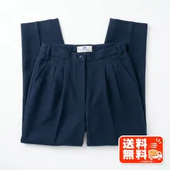 JANE MORE ジェーンモア 麻混 スラックス ネイビー サイズI UNIQLO風のサムネイル