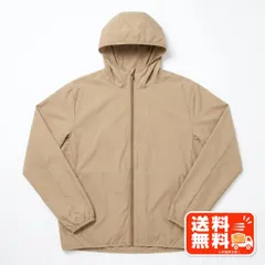 無地 フード付き ジップアップ ジャケット ベージュ 4Lサイズ UNIQLO風のサムネイル