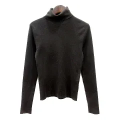 ヒロコビス HIROKO BIS essentiel ニット カットソー タートルネック 長袖 ウール 9 M 茶 ダークブラウン /MNのサムネイル