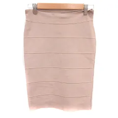 ビーシービージーマックスアズリア BCBGMAXAZRIA スカート タイト ひざ丈 M ベージュ /RTのサムネイル
