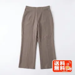 センターシーム パンツ グレージュ Lサイズ ストレッチ カジュアル PLST風のサムネイル