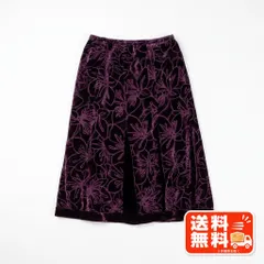 AIR TALK エアトーク 花柄 オパール加工 フレアスカート 絹 シルク 7 axes femme風のサムネイル