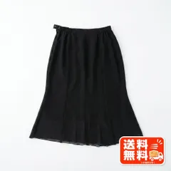 ロングスカート 無地 ブラック シンプル ベーシック ウエスト60 Andemiu風のサムネイル