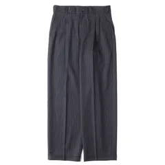 COMME des GARCONS HOMME コム デ ギャルソン オム パンツ ネイビー 紺 サイズ:M | 90s 2タック ストライプ ウール スラックスパンツ | ボトムス ズボン 日本製【メンズ】【中古】のサムネイル