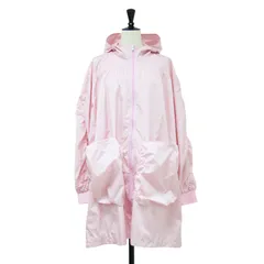 【美品】MARNI マルニ ジャケット ピンク サイズ:KIDS 14 | 25春夏 ウィンドブレーカー ジャケット | 長袖 ロング丈 フード付き ジップアップ ロゴ 刺繍 キッズライン ナイロン | アウター ブルゾン 上着【レディース】【中古】のサムネイル