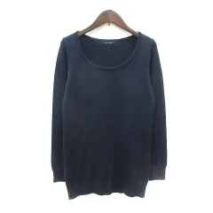 ルスーク Le souk ニット セーター 長袖 38 M 紺 ネイビー /MNのサムネイル