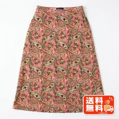 TALBOTS タルボット ペイズリー柄 フレアスカート ピンク Lサイズ SHIPS風のサムネイル