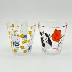 [무료 배송] [유익한 세트 판매입니다!] 미피 선플라워 농장 [일본제] 유리 250ml [선물 용 포장 무료] 스페이스 조이 [신품 미사용] SPACE JOY Miffy 해바라기 농장