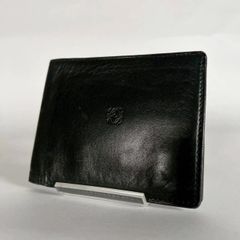 ロエベ LOEWE 名刺入れ カードケース アナグラム ブラック ロゴ 型押し