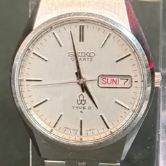 セイコー SEIKO TYPEⅡ 7546-8070 1977年製 腕時計 ヴィンテージ 電池交換済み ラウンド ステンレス