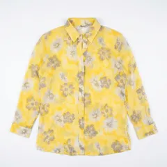 Elegance fashion 花柄シャツ ブラウス イエロー フリーのサムネイル