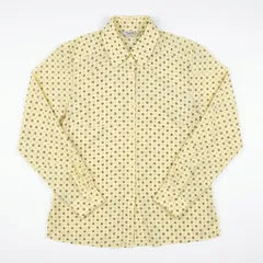TAPPO タッポ レトロ総柄 長袖シャツ ブラウス イエロー 11号のサムネイル
