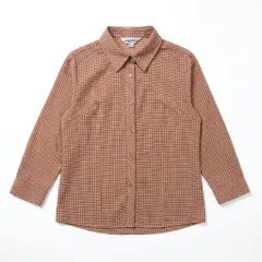 Brilliant Fashion チェック柄 長袖シャツ ブラウス M-L MARGARET HOWELL風のサムネイル