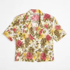 KORET コレット 花柄 半袖 シャツ ブラウス トップス 総柄 レトロのサムネイル