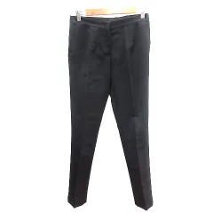 バーニーズニューヨーク BARNEYS NEW YORK テーパードパンツ センタープレス ウール 40 S 黒 ブラック /AUのサムネイル