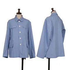 ジュンヤワタナベ コムデギャルソンJUNYA WATANABE COMME des GARCONS ポリコットンフラップポケットデザインシャツジャケット 水色M位のサムネイル