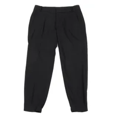 ヘルムートラングHELMUT LANG ウール裾ゴムパンツ 黒のサムネイル