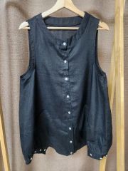 WIRROW Linen silk knit vest リネンシルクニットベスト - メルカリ