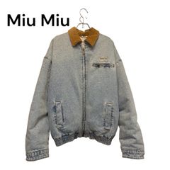 miumiu 24AW ギンガムチェック2WAYカラー チノ ブルゾン 40 - メルカリ