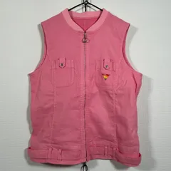 日本製 Japanese Vintage CASTELBAJAC SPORT ジップベスト ピンク サイズ2のサムネイル