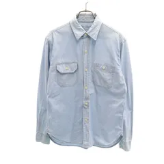 OSHKOSH オシュコシュ 長袖 ダンガリー デニムシャツ S ウォッシュブルー メンズ 古着のサムネイル