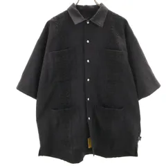 美品 FAT エフエーティー 半袖 GARCIA キューバシャツ SKINNY チャコールグレー メンズ 古着のサムネイル