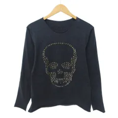 ルシアンペラフィネ LUCIEN PELLAT-FINET Tシャツ ドクロ ロゴ スタッズ 鋲 長袖 L グレー 0530 ■IBO97のサムネイル
