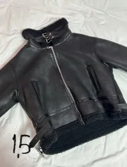 ブラック ムートン ジャケットのサムネイル
