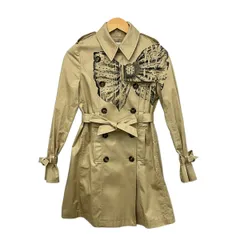 RED VALENTINO(レッドバレンチノ) トレンチコート サイズ38 M レディース美品  - ベージュ×黒 長袖/春のサムネイル