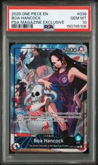 PSA10】Boa Hancock(ボア・ハンコック)(L){青}〈OP07-038〉[英語版/PSA