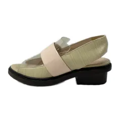 3.1 Phillip lim(スリーワンフィリップリム) サンダル 36 レディース - ベージュ×ピンクベージュ×クリア レザーのサムネイル