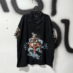 未使用/タグ付】別注 ショット×フリークスストア レーヨン スカ 半袖