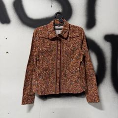 ◆美品◆トラノイ◆袖フリルヴィンテージサテンブルゾン◆グレー◆裾バルーン◆ ◇美品◇トラノイ◇袖フリルヴィンテージサテンブルゾン◇グレー◇裾