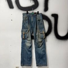 ダーティ加工 ウォッシュ デニムパンツ カー opium y2k - メルカリ