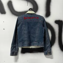 DSQUARED2 ディースクエアード2 バック レタリング 刺繍 シェルパ クロップド デニム ジャケットのサムネイル