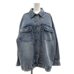 ダブルクローゼット w closet デニムジャケット 上着 インディゴブルー 無地 レギュラーカラー 長袖 /SXのサムネイル