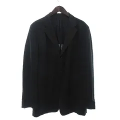 アルマーニ コレツィオーニ ARMANI COLLEZIONI テーラード ジャケット ブレザー シングル リネン 背抜き 黒 ブラック 50Rのサムネイル