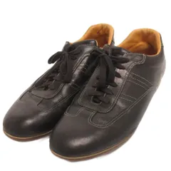サントーニ SANTONI スニーカー ローカット レザー 黒 ブラック 8 26.0cm相当のサムネイル