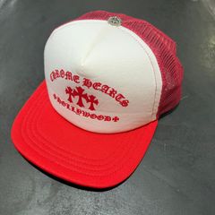 33】CHROME HEARTS(クロムハーツ) メッシュキャップ 赤 - メルカリ