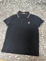 美品】【あんしん鑑定】MONCLER ブラック ポロシャツ S - メルカリ