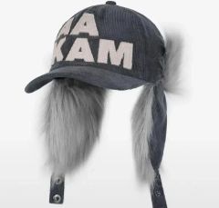 AAKAM フライトファーキャップ キャップ 帽子 ブラック 黒 | Mercari