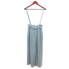 プロポーション ボディドレッシング PROPORTION BODY DRESSING ワイドパンツ サスペンダー付き S 水色 ライトブルー /MNのサムネイル