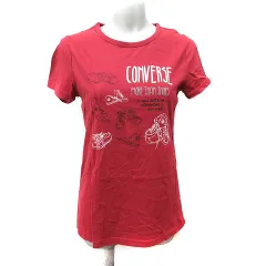 コンバース CONVERSE Tシャツ カットソー 半袖 M 赤 レッド /YIのサムネイル
