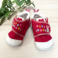 美品✨ ミキハウス ベビーシューズ 12.5cm 赤 目立った傷や汚れなし