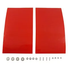 大自工業 Meltec 軽トラ職人シリーズ ドロヨケ レッド 泥よけ 2枚セット 300×175mm 泥はね 飛び石防止に 軽トラック用 TK-666のサムネイル