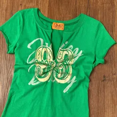 JUICY COUTURE ジューシークチュール Y2K ダメージ フリンジ 半袖Tシャツ (新品)のサムネイル
