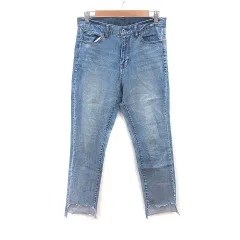 レイカズン Ray cassin パンツ デニム ジーンズ ウォッシュ加工 ダメージ加工 2 青 インディゴブルー /MSのサムネイル