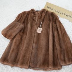 デミバフミンク ファーコート 毛皮 リアルファー MINK ハーフ丈 - メルカリ